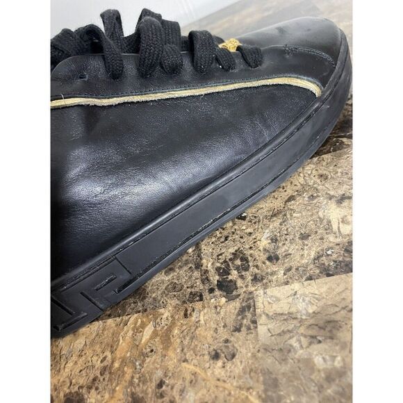 VERSACE Leather Studded Accents Sneakers - Picture 12 of 13